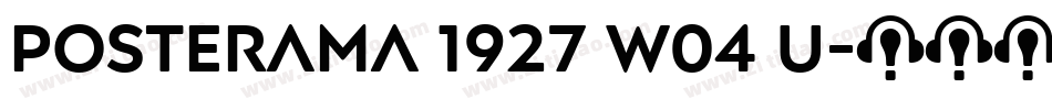 Posterama 1927 W04 U字体转换